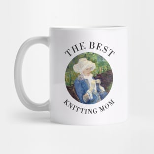 THE BEST KNITTING MOM EVER FINE ART VINTAGE STYLE MOTHER OLD TIMES Mug